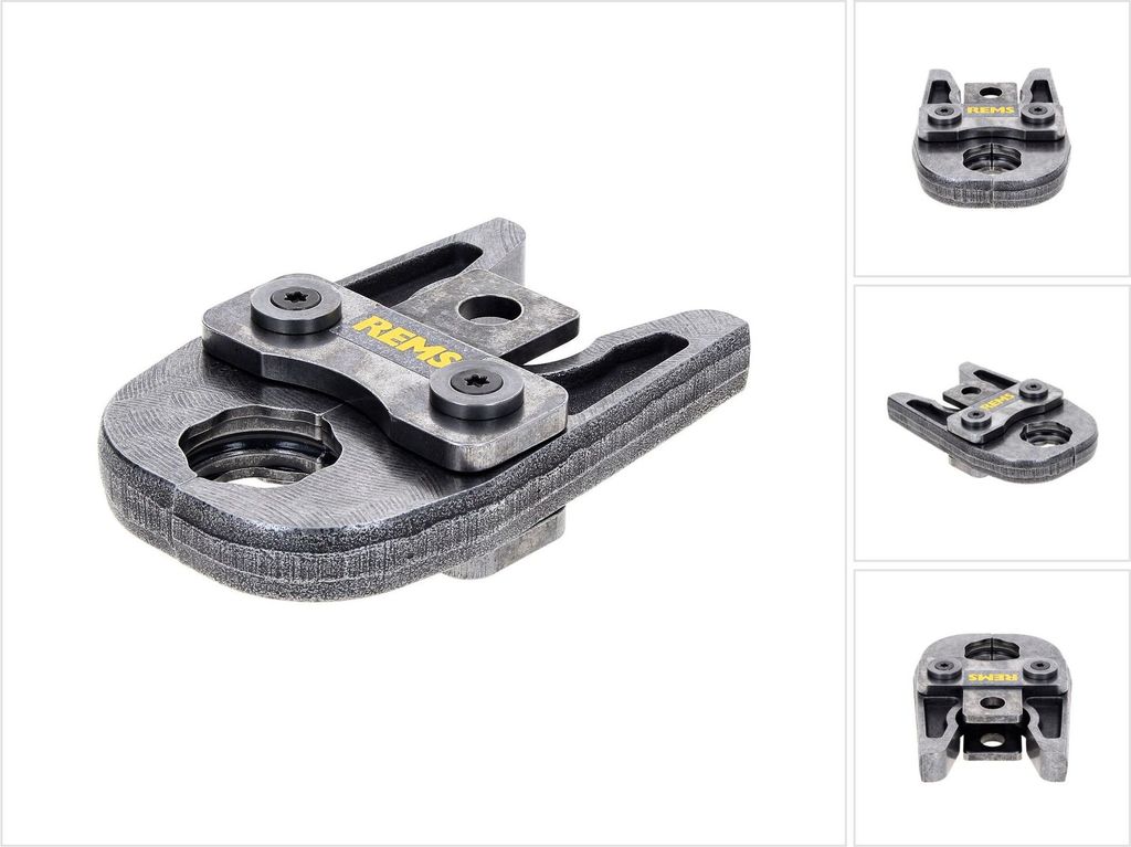 A collage of images showing a tool part from different angles.