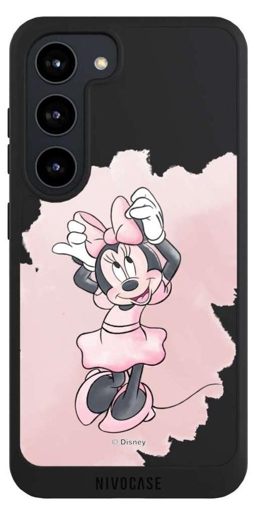 NIVOCASE Handyhülle für Samsung Galaxy S23 Hülle NIVOpure Case Schwarz Disney Motiv ohne Hintergrund