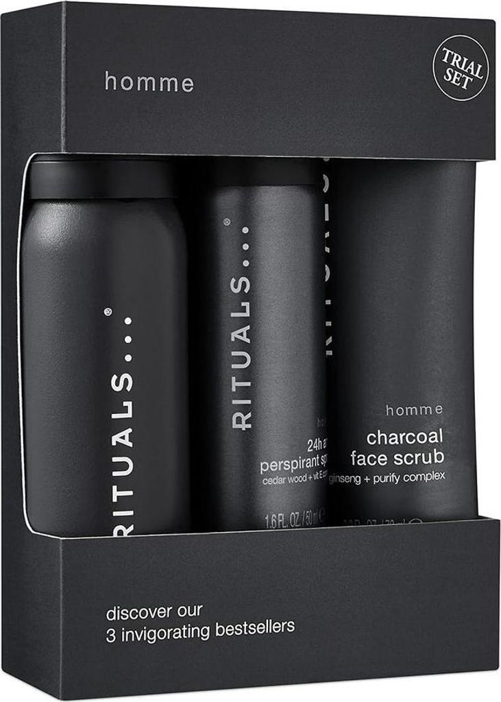 Rituals Homme Trial Set – Duschschaum, Anti‐Perspirant & Gesichtspeeling