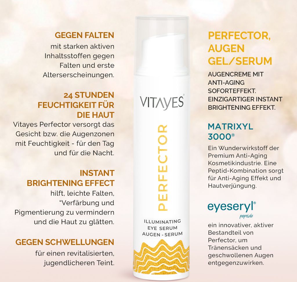 Vitayes, Perfector, Augen Gel/Serum, Augencreme mit Produktbild 2