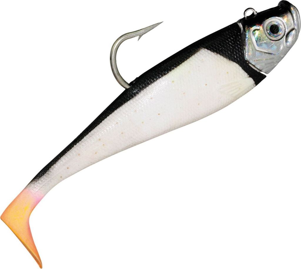 Dieter Eisele Hörminator Shad Papagai - Gummifisch mit Jighaken, Gewicht / Länge / Hakengröße:250g - 18.0cm - Gr. 8/0