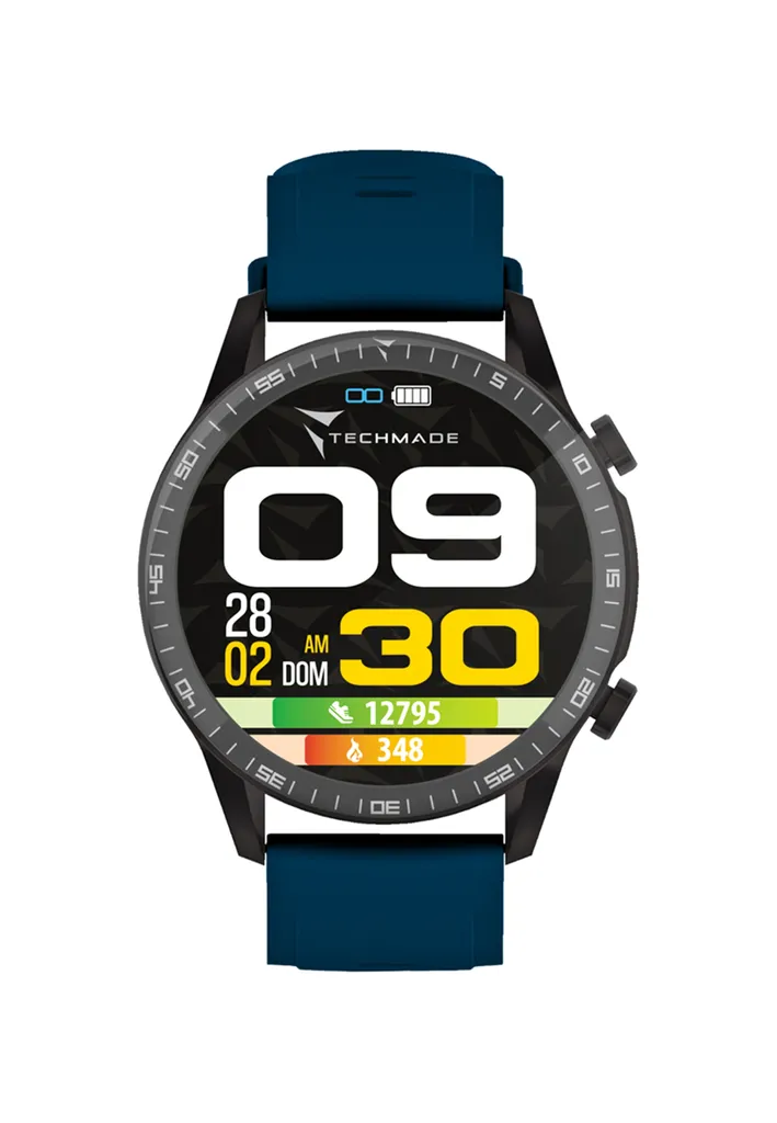 Restez Connecté sans Mobile avec la Montre Techmade Rocks Bleue - 3