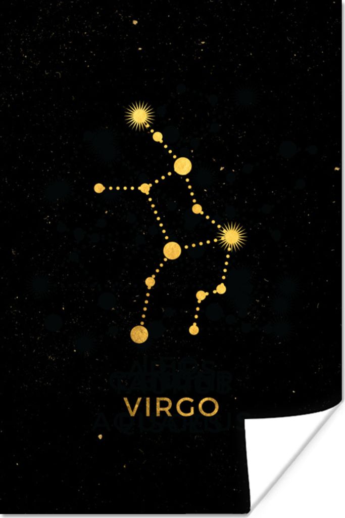 MuchoWow® Poster Sternbild - Jungfrau - Astrologie 20x30 cm Produktbild 