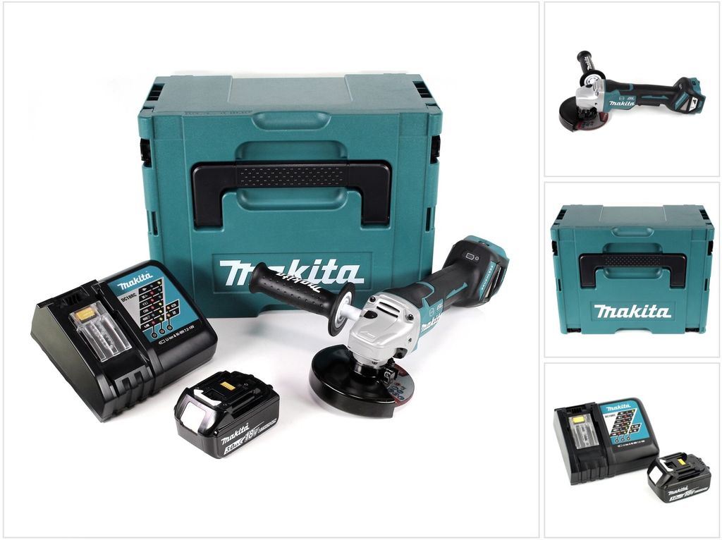 Makita DGA 517 RF1J Akku Winkelschleifer 18 V 125 mm Produktbild 