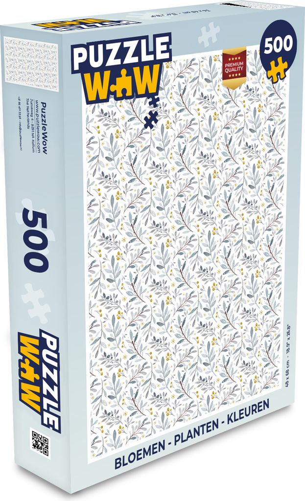 MuchoWow Puzzle 500 Teile Blumen - Pflanzen - Farben - Denken - Spiel - Toy