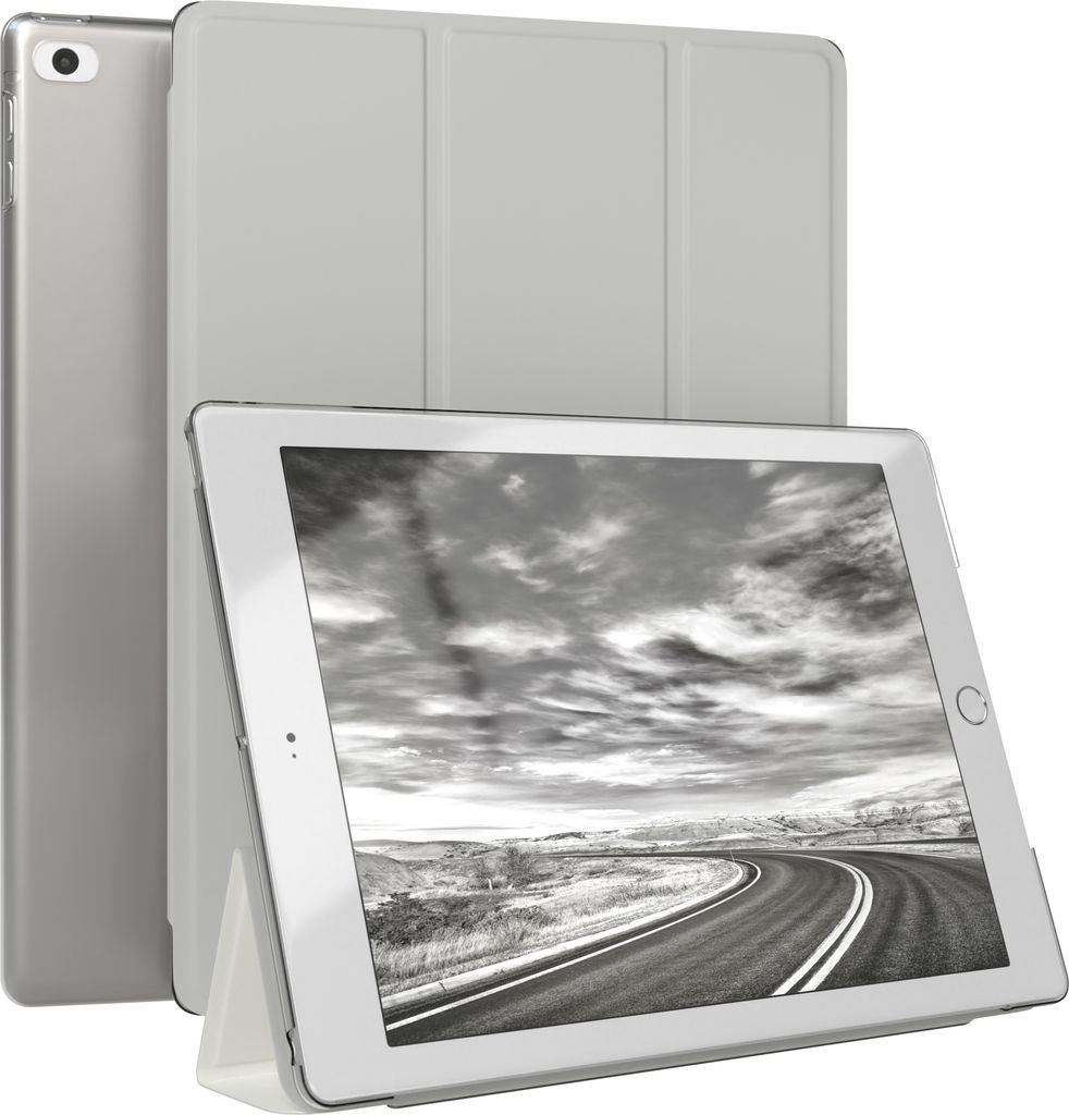 EAZY CASE Smartcase für Apple iPad 5 / 6 (2017/2018) / Air 1 / Air 5 Tabletcase Bookcover Smart Flipcase magnetisch Grau