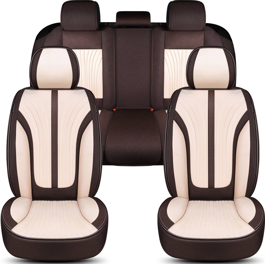 Premium Schonbezüge-Komplettset für Hyundai Tucson JM Bj 2004-09 in Braun/Beige FV2