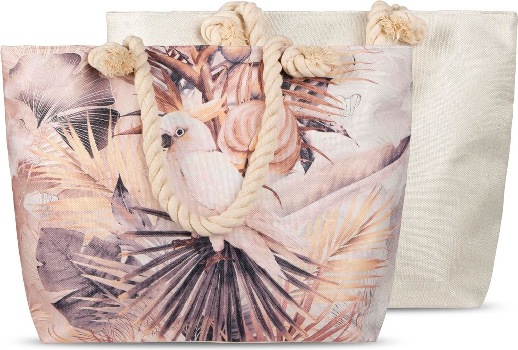 Bag Descanso 43x60 cm - leaves and a parrot Produktbild 