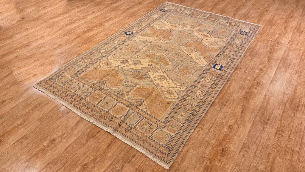 Teppich KELIM ORIGINAL | Farbe: Beige; Größe: 170x271 cm | strapazierfähig und leicht zu reinigen | Wohnzimmer | Schlafzimmer