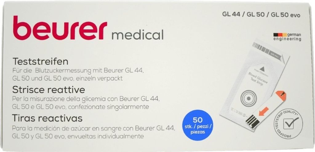 Beurer Gl44/gl50 testovací proužky 50 ks Obrázek produktu 