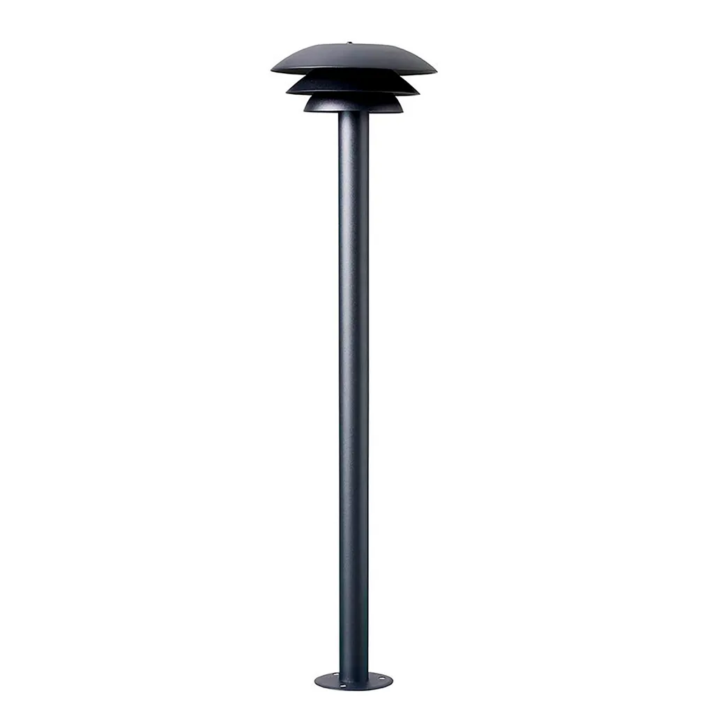 Borne d'éclairage extérieur DL20 noir inox pour allée et terrasse design