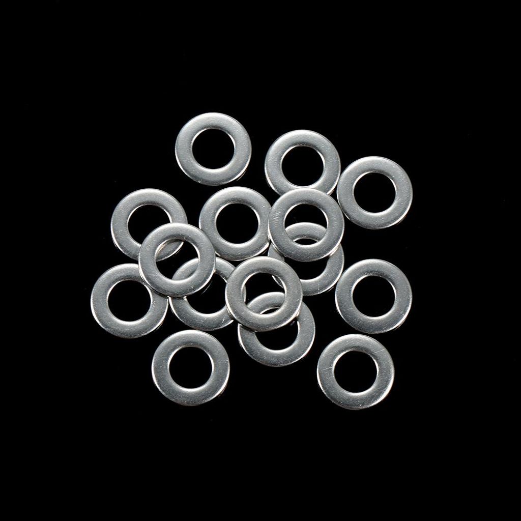105pcs 304 Edelstahl sortiert Unterlegscheiben Dichtung Set O-Typ flache Dichtungsring Sortiment Kit (M3 M4 M5 M6 M8 M10)