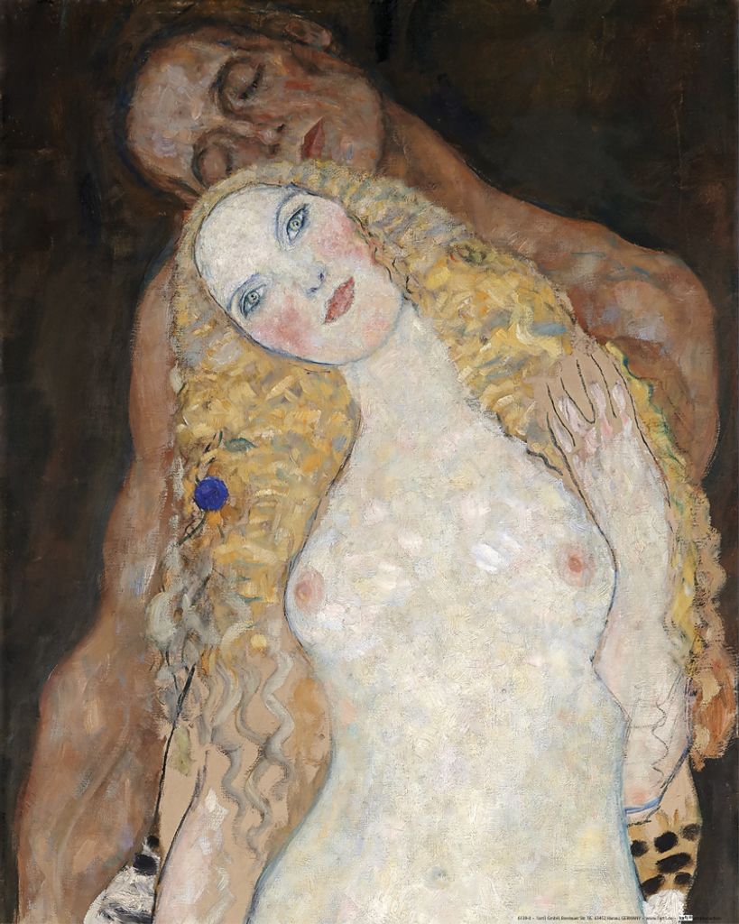 Gustav Klimt Kunstdruck Bild - Adam Und Eva, 1918 (50 x 40 cm)