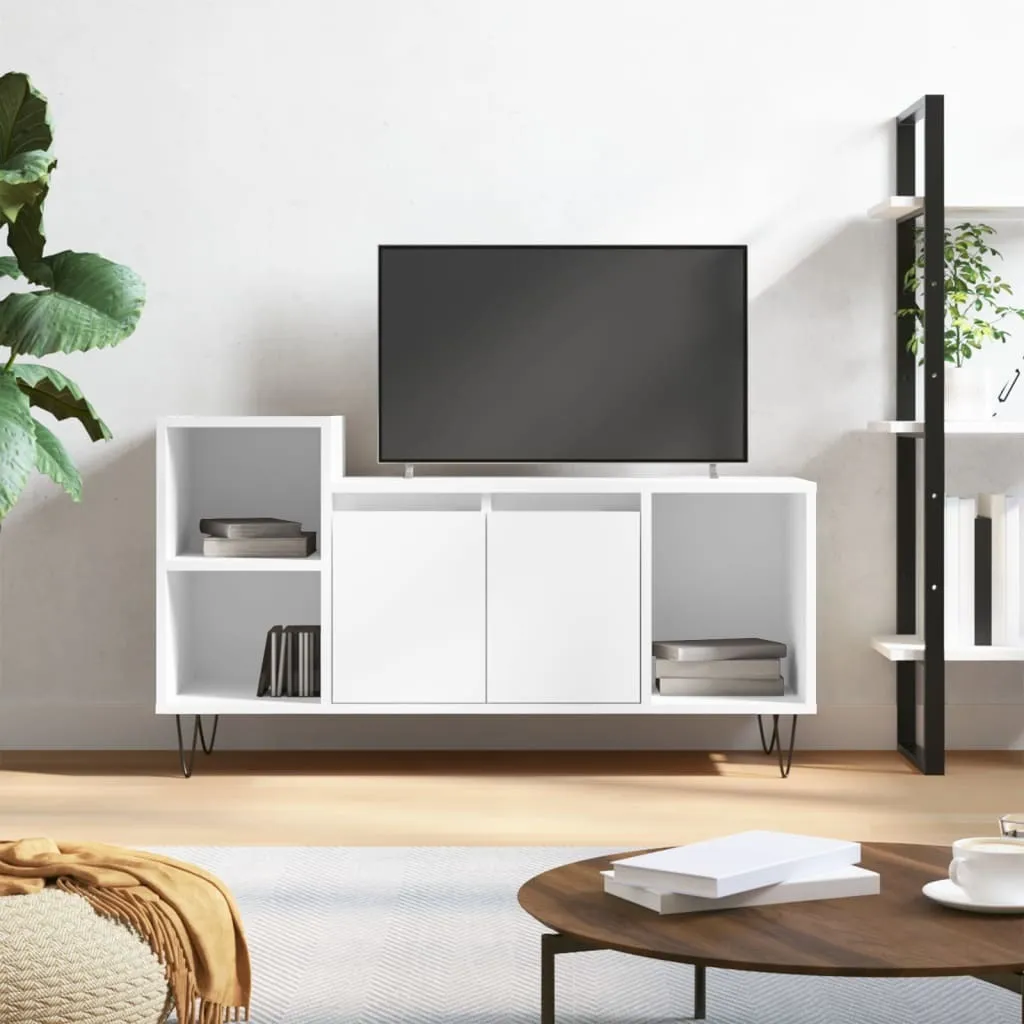 Mobile TV Bianco Lucido 100x35x55 cm Maison Exclusive | Offerta Casa