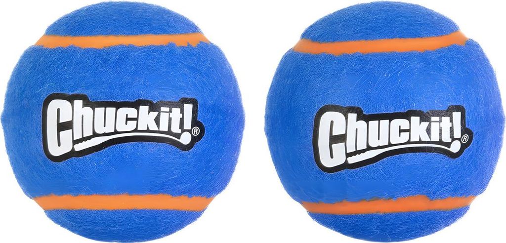 Chuckit Squeaker tennis ball md 2pk