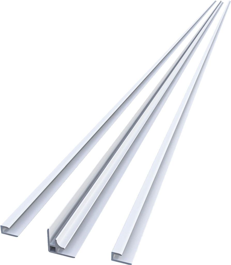 210cm Eckprofil mit Kantenprofil Aluminium Profil für 3mm Produktbild 