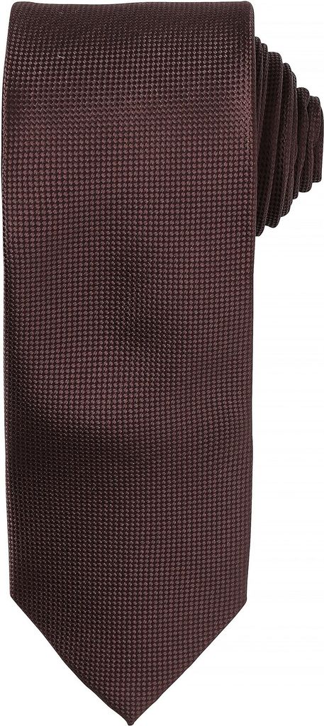 Herren Krawatte mit dezentem Waffelmuster (2 Stück/Packung) RW6942 (Einheitsgröße) (Braun)