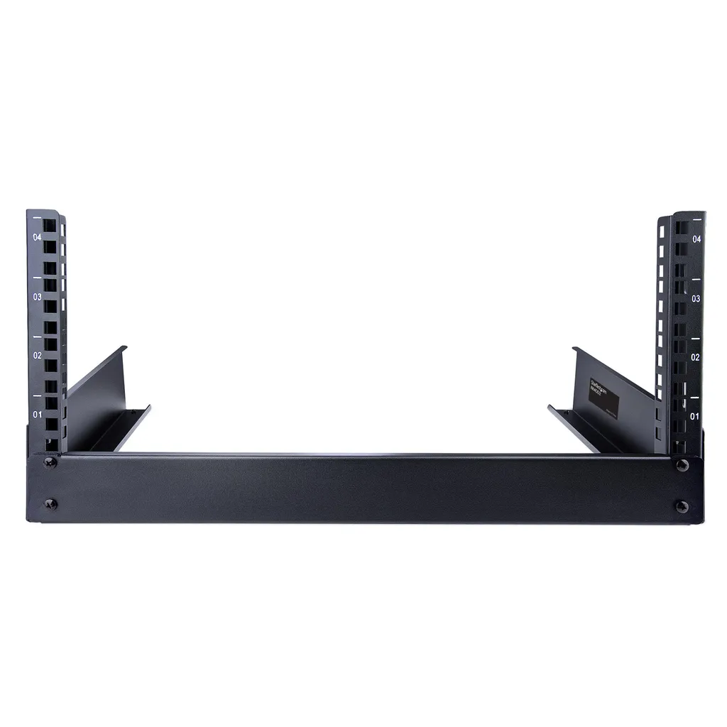 StarTech.com RK4OD Rack de Bureau 4U - Châssis Open Frame 2 Postes Noir
