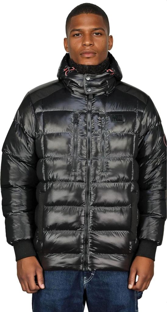 Geographical Norway Herren Daunenjacke Schwarz WZ8155H/GN-NOIR Grösse 2XL