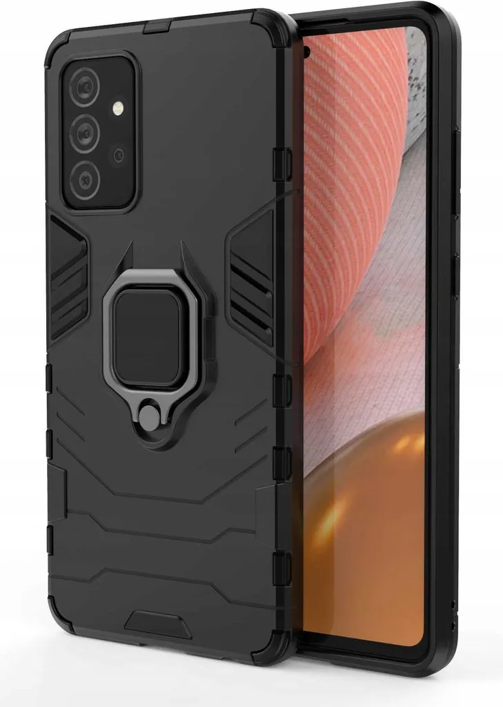 Coque Galaxy A72 5G SPACECASE X-ring Noire avec Support Magnétique - 6