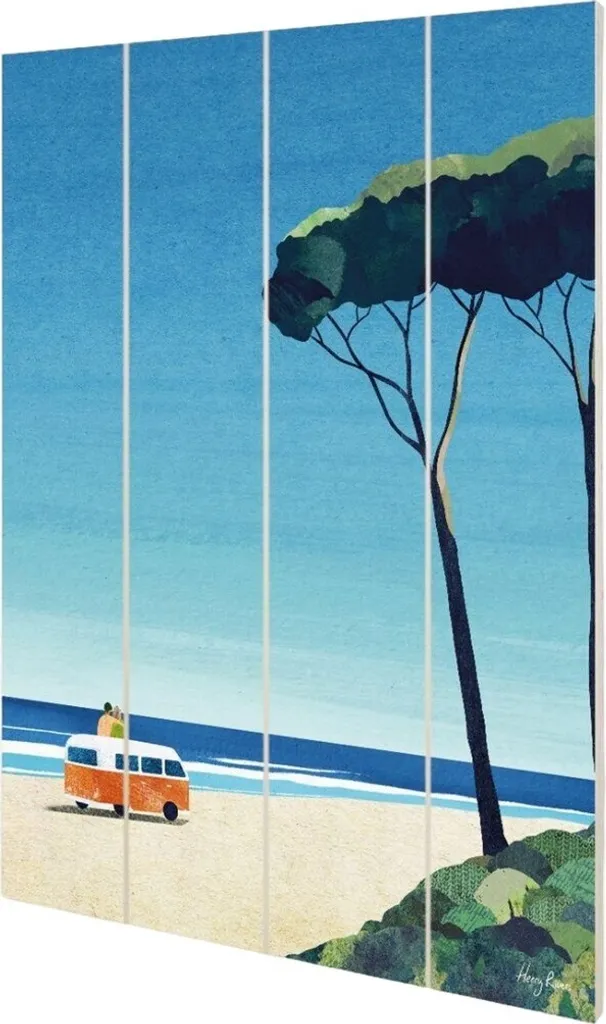 Tableau Henry Rivers Van Life II Idéal pour Salon ou Bureau 59x40
