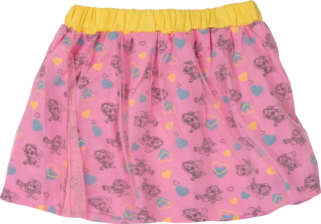Paw Patrol Rock für Mädchen - Skye & Everest Meshrock kurzer Rock Kleidchen Kleid Pink 98-104
