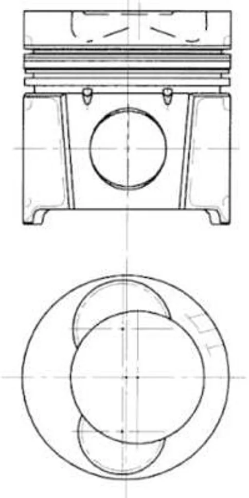 Piston KOLBENSCHMIDT 99683610 pour Golf V et Sprinter OE 51025006039
