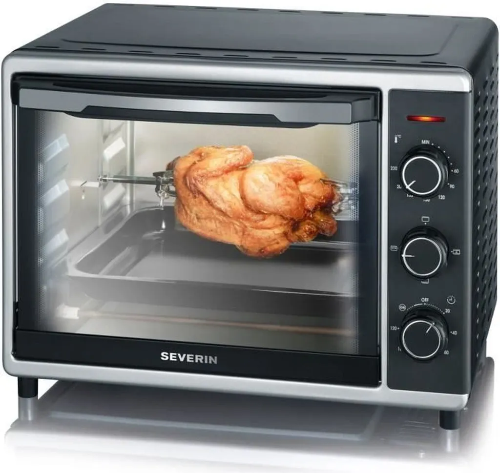 Four à pizza compact et tournebroche pour cuisine étudiante
