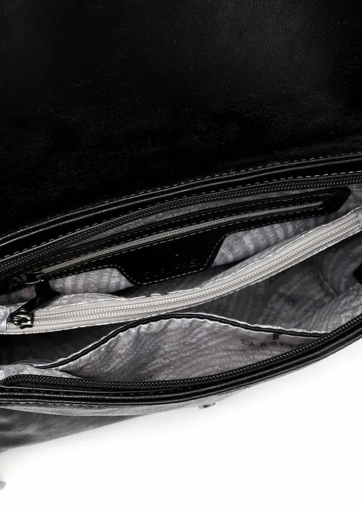 SURI FREY Lissy Sac à épaule noir - Texture douce et grand compartiment