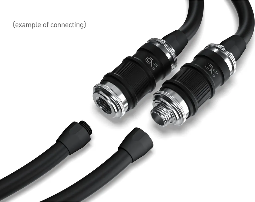 Connecteur Rapide BLH1A Chrome PushIn AG 13878 sans Fuite Alphacool