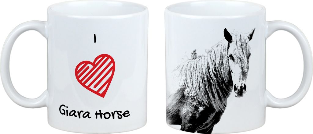 Giara Pferd - Tasse mit Pferd, niedliche Tasse mit Grafik, Geschenk mit Ihrem Foto von der Marke Art-Dog
