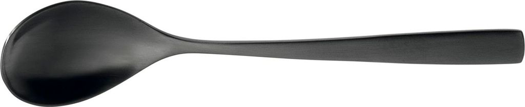 Łyżeczka do kawy Barcelona PVD, czarna, długość: 140 mm Zdjęcie produktu 