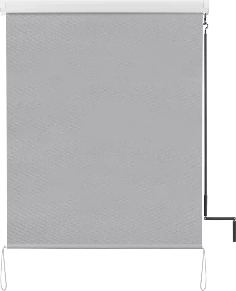 Store Vertical Anti-UV et Vent - Rideau Occultant Gris 61 x 122 cm