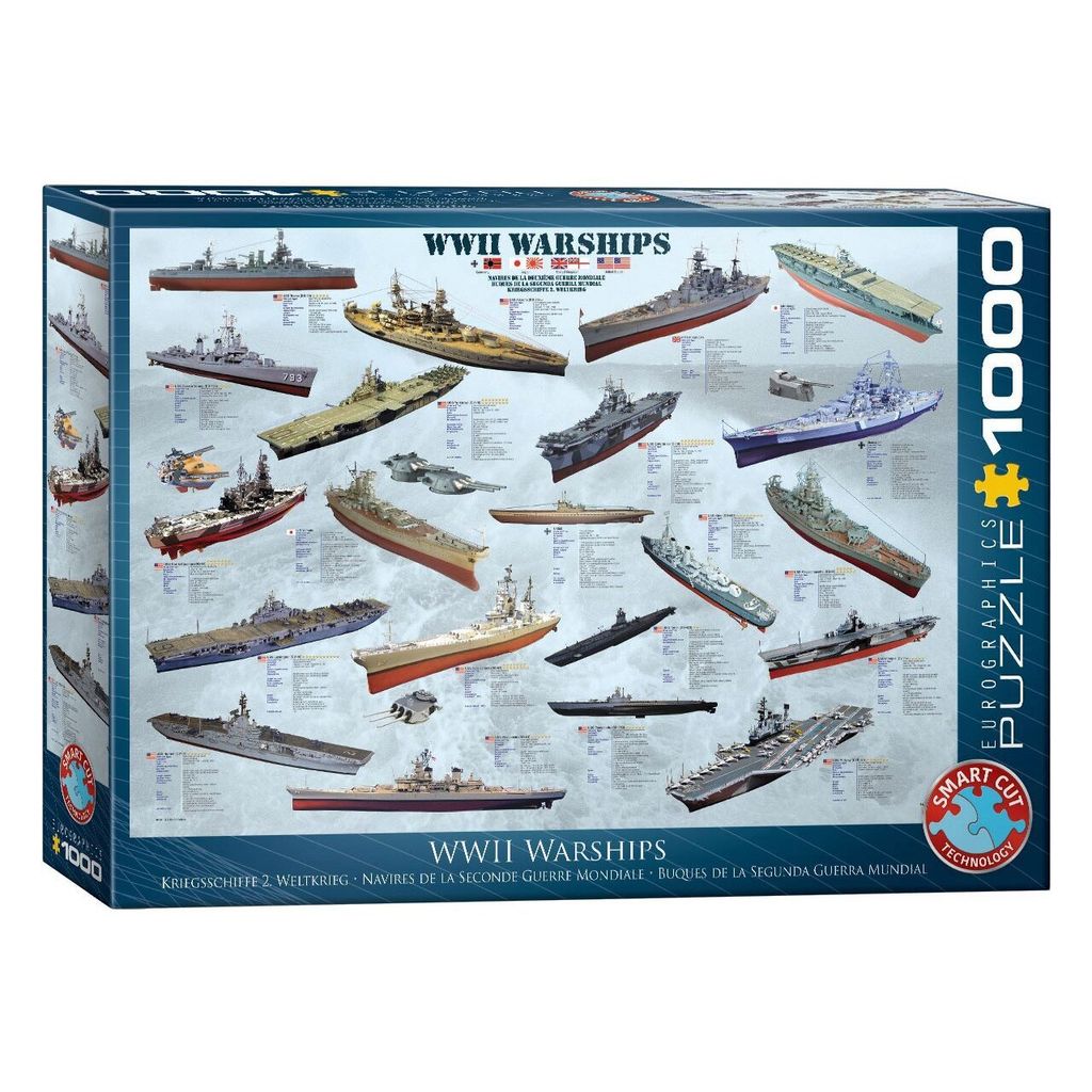 Puzzle 1000 WW II Warships 6000-0133 Zdjęcie produktu 