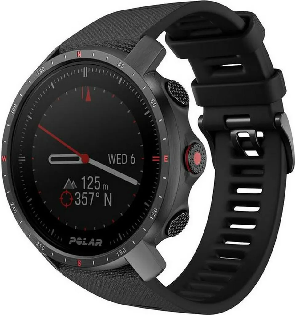 Montre intelligente Polar Noir : autonomie longue durée et écran tactile