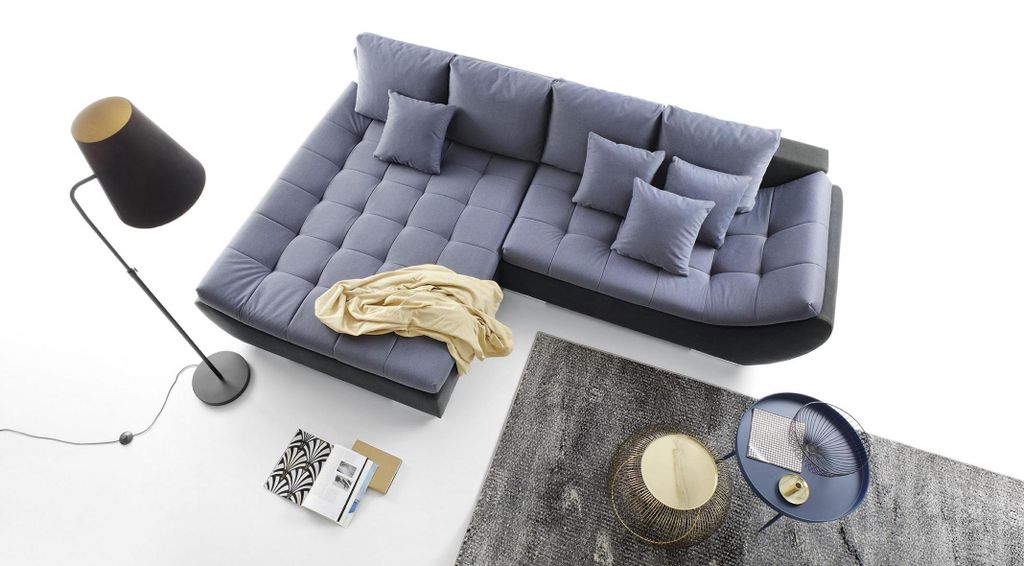 Moderne Design Sofas Couchs Möbel Stoff L-Form Wohnzimmer Ecksofa Schlafsofa Neu