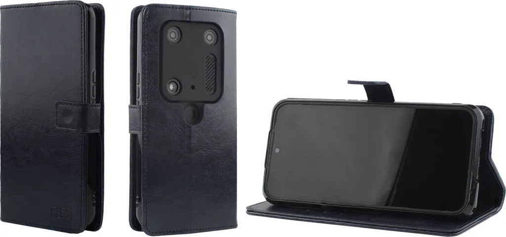 Cover Cat S53 caseroxx - Portafoglio Libro in Pelle Sintetica Rossa