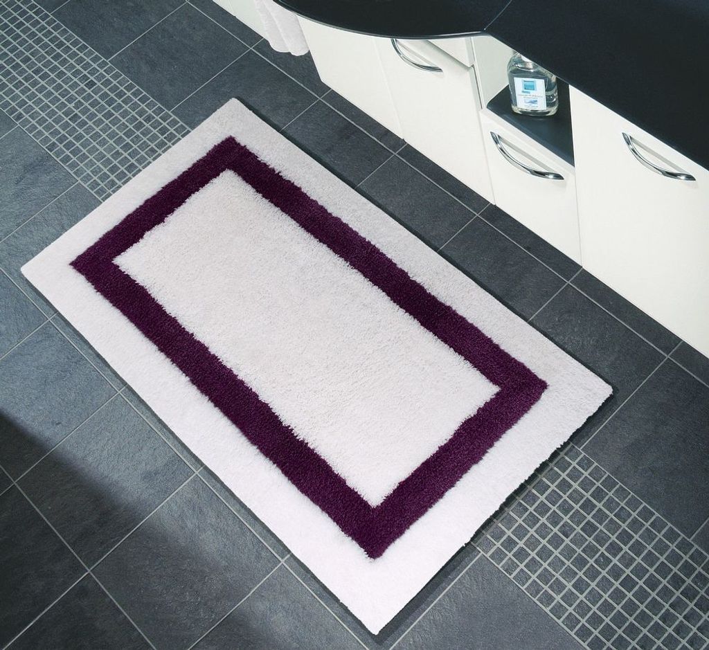Sanwood Badematte Badteppich Badvorleger Duschvorleger Badezimmerteppich 70x120 cm Greta