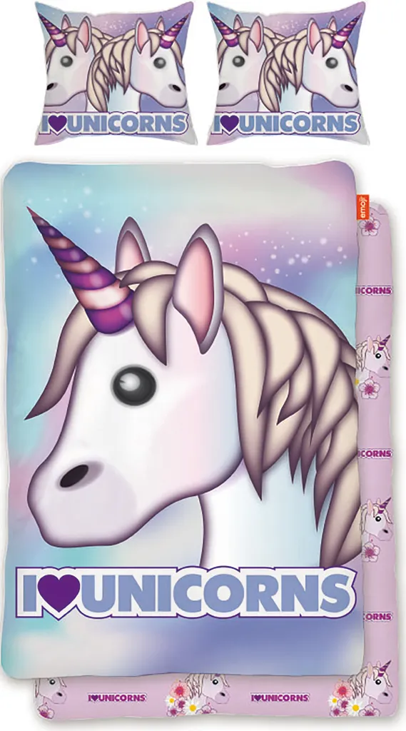 Biancheria Letto Bambini Emoji Unicorno Linon | Stile e Comfort