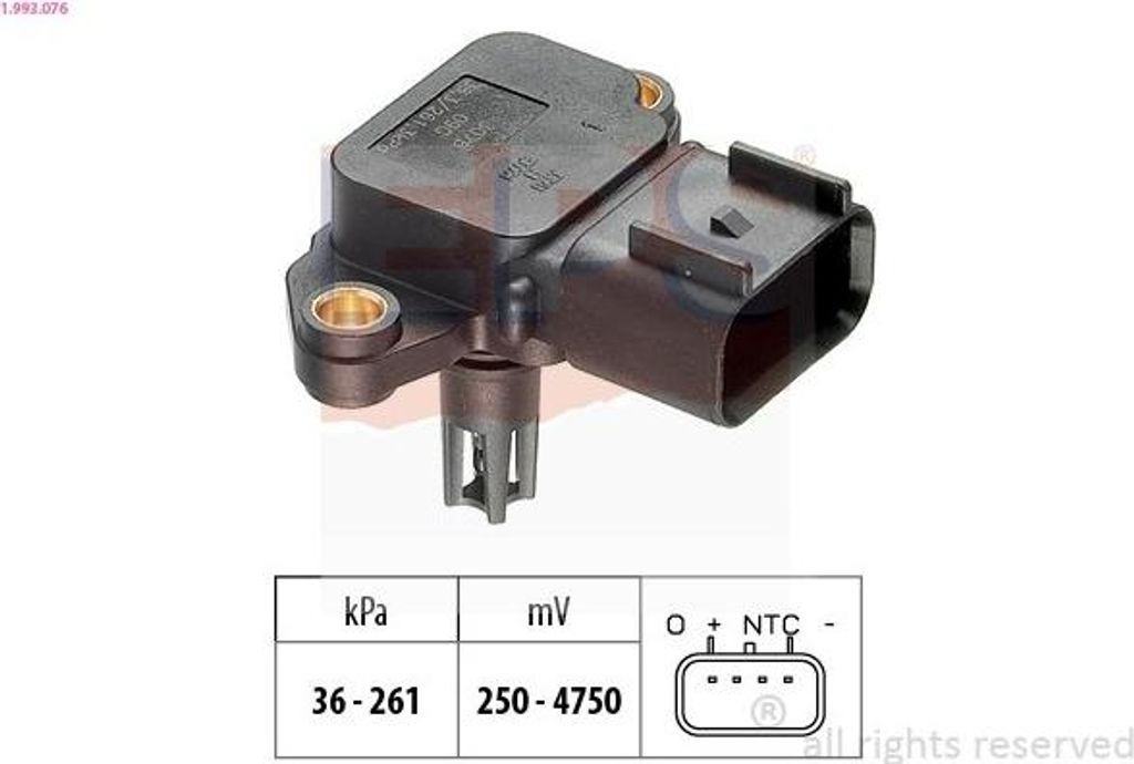 EPS Luftdrucksensor Höhenanpassung 1.993.076 für FORD MONDEO III Kombi (BWY)