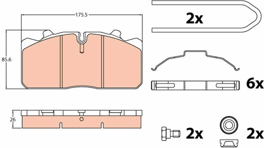 Plaquettes de frein TRW GDB5069 OE 1502006 pour Audi A4 A6 et Golf IV