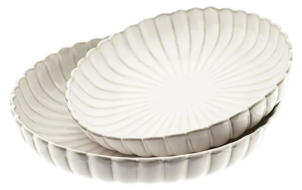 Coupes Bloomy en porcelaine résistante pour éviter les rayures, set de 2