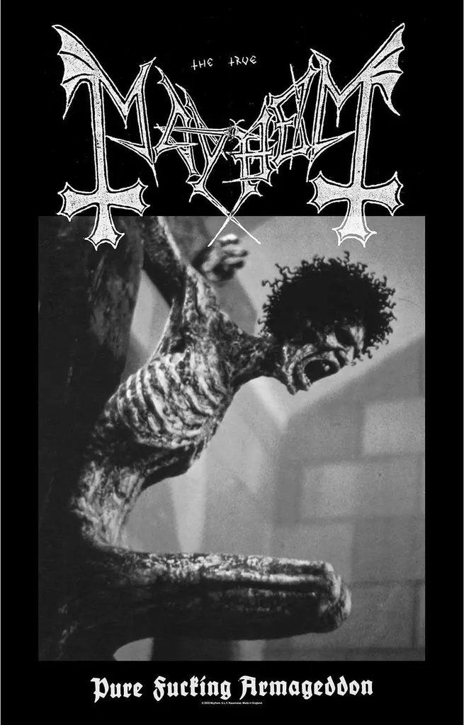 Poster Mayhem Pure Fucking Armageddon : Déco Murale Tissu 106x70 cm