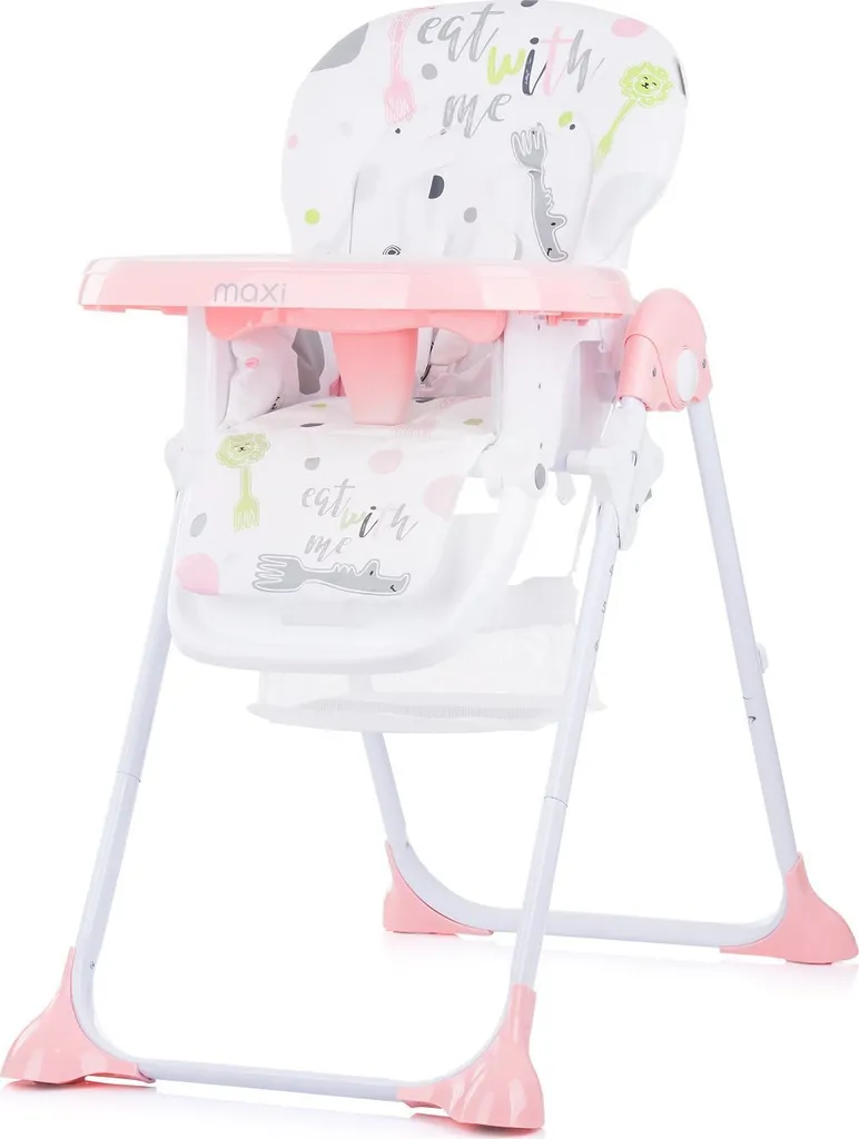 Chaise haute Maxi Blush Chipolino : facile à nettoyer et pliage compact