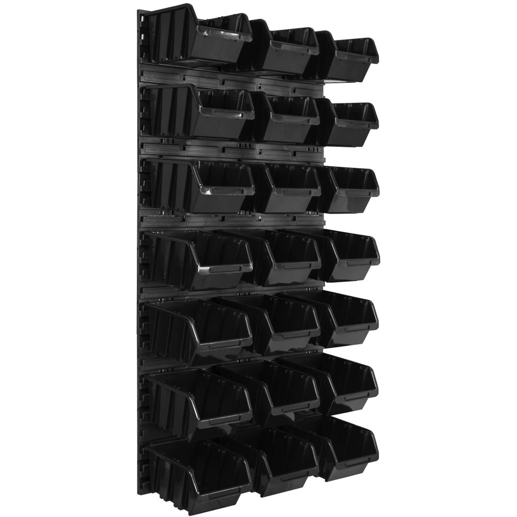 Panneau à outils mural 57,6 x 117 cm avec 21 pcs. Boîtes Image du produit 