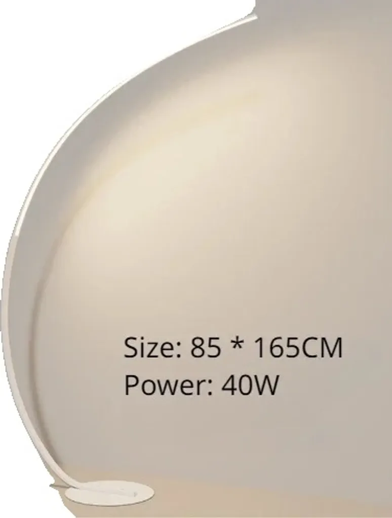 Lampadaire Nordique LED Dimmable Blanc B avec Gradation Tricolore