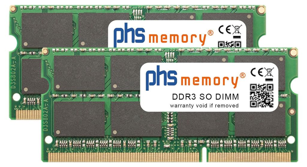 phs memory 16GB (2x8GB) Kit RAM Speicher kompatibel mit Produktbild 