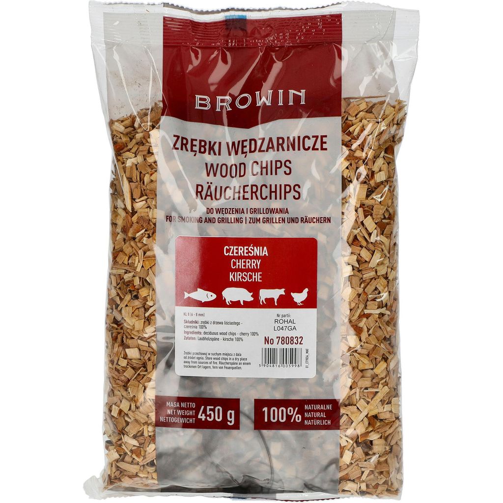 Holzspäne zum Räuchern/Grillen, Kirsche, 450 g, Klasse 8 Produktbild 