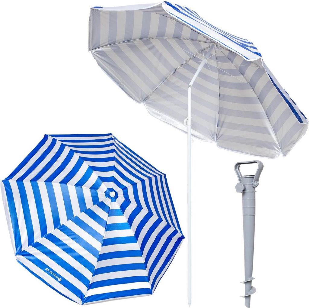 Parasol ogrodowy z kotwą składany plażowy 174 cm idealny na Zdjęcie produktu 