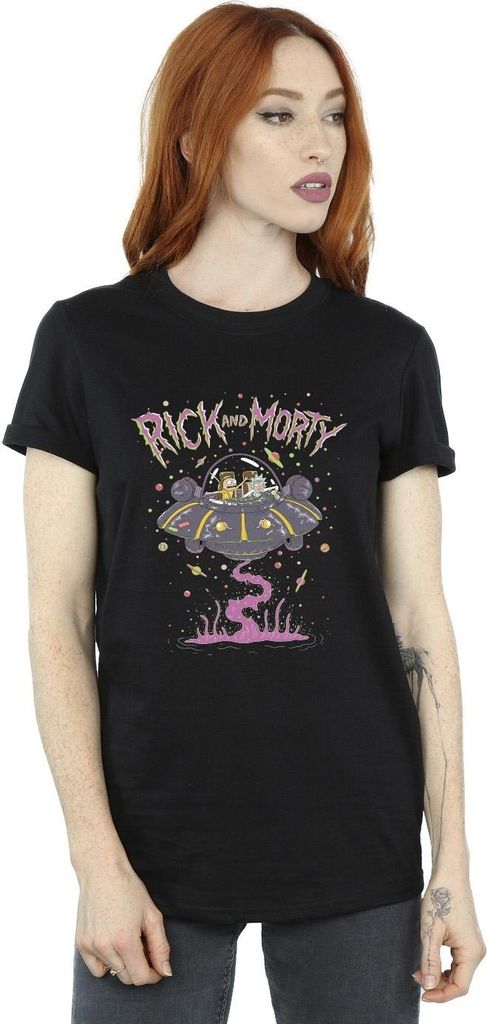 Rick And Morty - T-Shirt für Damen BI49029 (3XL) (Schwarz)